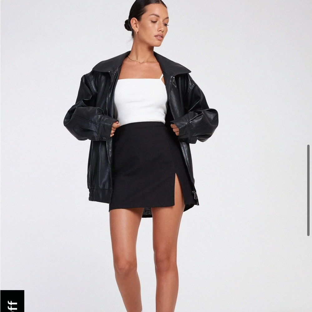 COPY - Motel Rocks SHENY MINI SKIRT IN BLACK_NWT - Picture 2 of 7